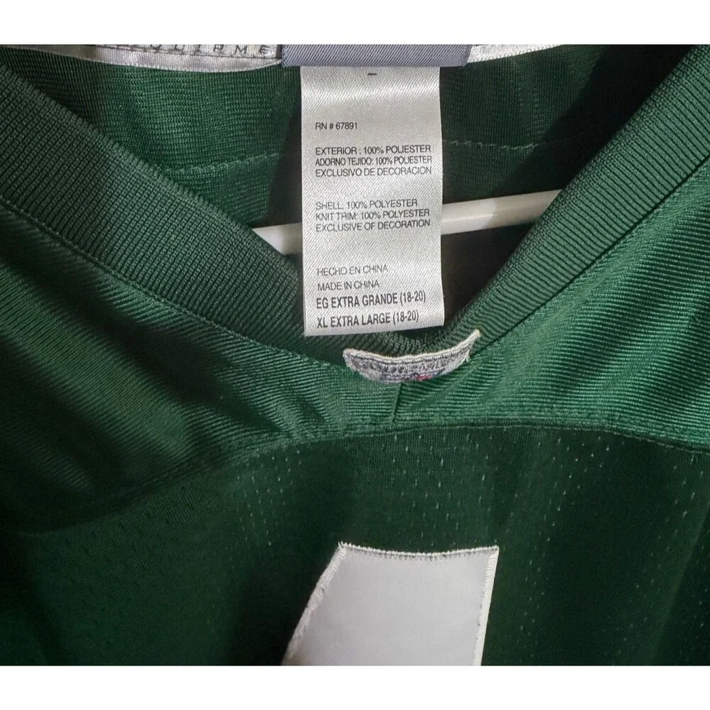 Brett Favre #4 Jersey Reebok +2 New York Jets Boys or Girls Youth Size XL 18-20